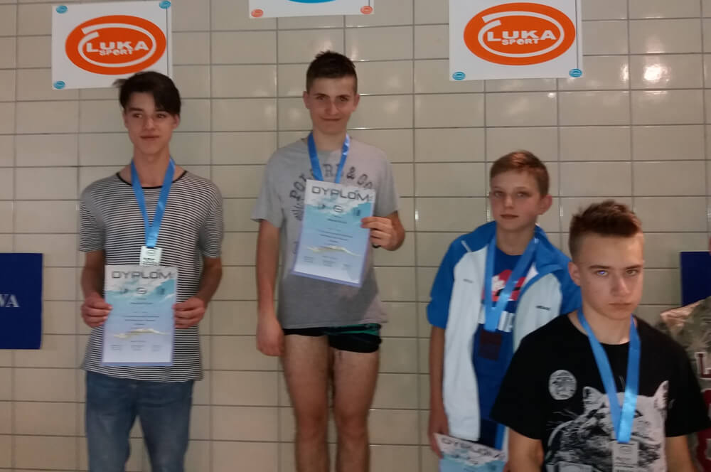 Franek Siwek dwukrotnym wicemistrzem Krakowa w pływaniu